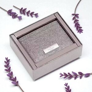 Kate Spade Glittery Silver Cardholder.